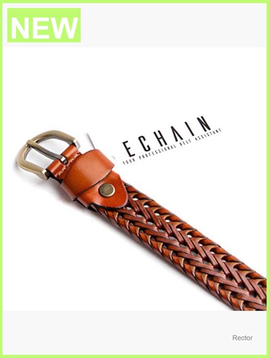 Women\'s Braided Leather Belt Adjustable Casual Waist Strap